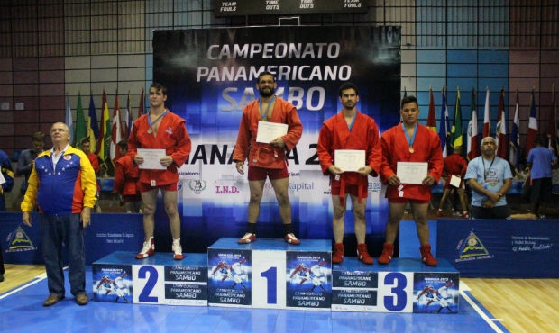 Winners and prize-winners of the Second Day of the Panamerican Sambo Championship 2015 in Nicaragua