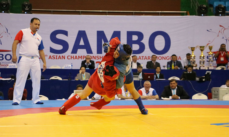 Победители и призеры 3 дня Чемпионата Азии по самбо в Монголии