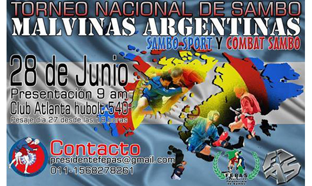 National Sport and Combat Sambo in Argentina 2014 - poster