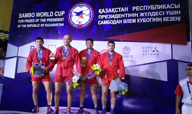 Победители и призеры 3 дня Международного турнира по самбо на призы Президента Казахстана