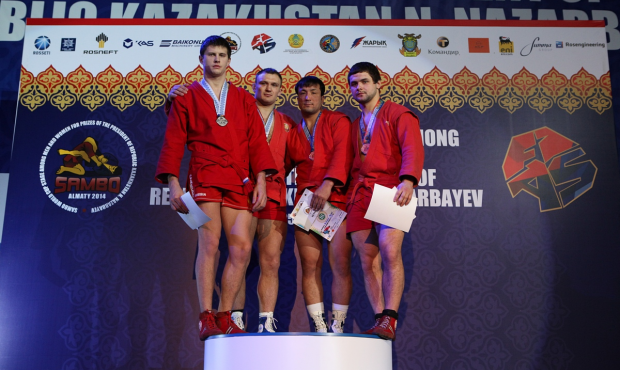 Winners and Prize-winners of the 1 day of Sambo World Cup Stage in Kazakhstan