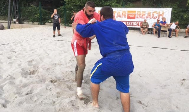A beach SAMBO tournament marked the end of summer in Hungary