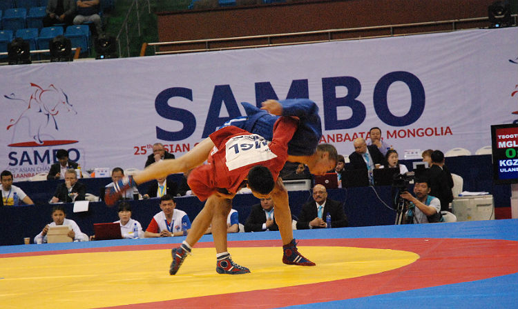 Winners of the 2nd Day of the Asian Sambo Championships in Mongolia