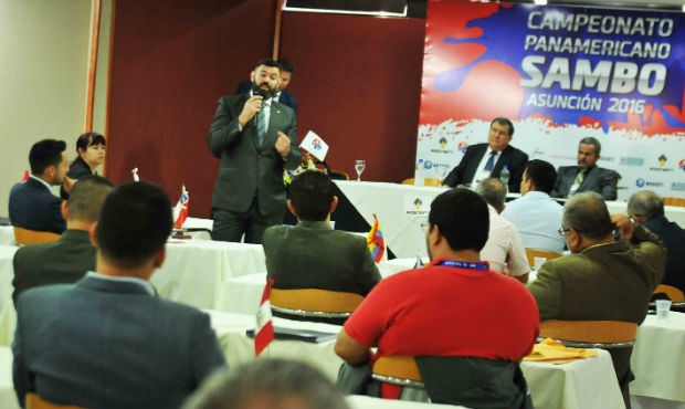 Meeting of representatives of the Pan American SAMBO Federation in Asunción