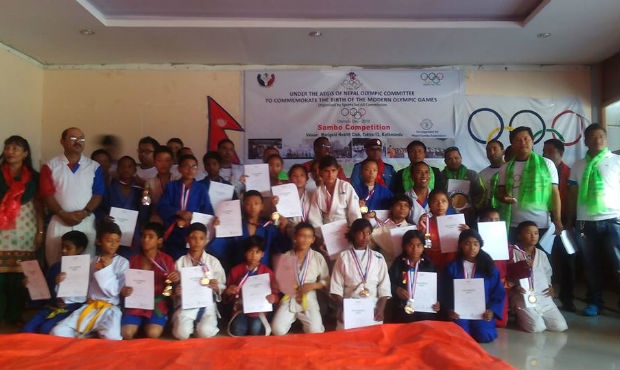 Федерация самбо Непала приняла участие в праздновании Олимпийского Дня 2015