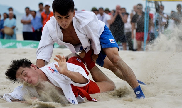 All the results of the first day of the sambo tournament at V Asian Beach Games in Danang, Vietnam