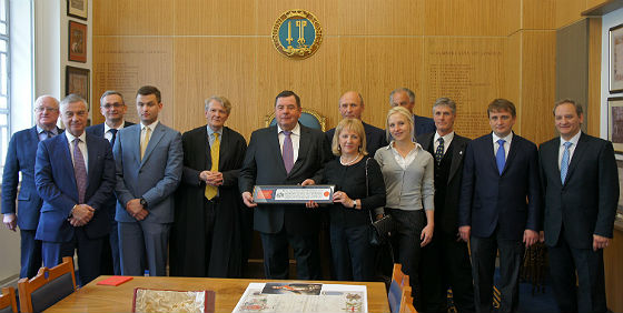On May, 8, 2013 the "Freedom of City of London" was granted to Vasily Shestakov, Russian Parliament (Duma) MP and the President of International Sambo Federation (FIAS). 