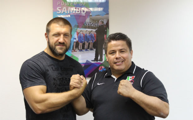 Mexicans are training for the Pan American Sambo Championship in Kstovo, Russia